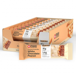 Maxi Nutrition Premium Protein Bar White Chocolate Peanut, 18 x 45g