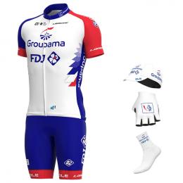 Maxi-Set GROUPAMA-FDJ 2021 (5 Teile), für Herren, Fahrradbekleidung