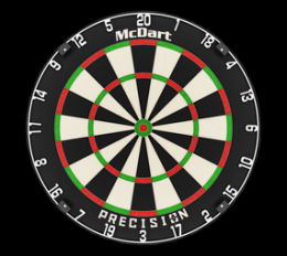 McDart Precision Steeldartboard
