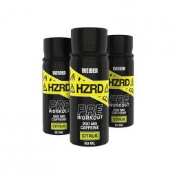 MHD 04/2025 Weider HZRD Pre-Workout Shot 12x60ml Citrus