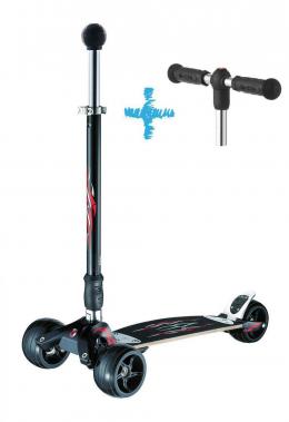 Micro Kickboard Monster mit Interchangeable-Lenker (001 schwarz rot)