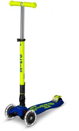 Micro Maxi Deluxe Foldable Neon LED Kickboard (canary yellow)