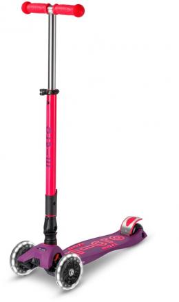 Micro Maxi Deluxe Foldable Neon LED Kickboard (ultra pink)
