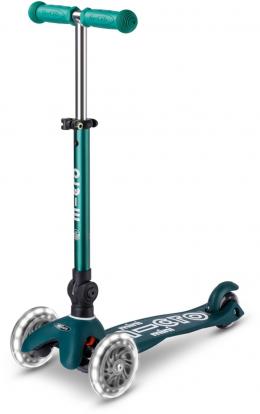 Micro Mini Deluxe Foldable Eco LED Kinderkickboard (green)