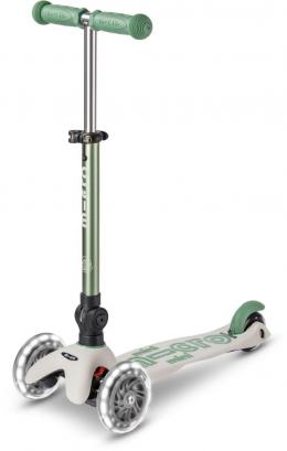 Micro Mini Deluxe Foldable Eco LED Kinderkickboard (pistachio green)