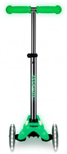 Micro Mini Deluxe Glow LED Plus Kinderkickboard (icy lime)