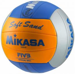 Mikasa Beachvolleyball Soft Sand (5, 006 grau/orange/blau)