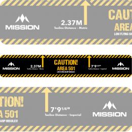 Mission Throw Line Oche Heavy Duty Caution Area 501