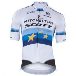 MITCHELTON - SCOTT Europameister Pro 2018, für Herren, Größe L, Rennrad Trikot,