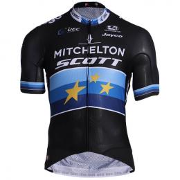 MITCHELTON - SCOTT Europameister Pro 2019, für Herren, Größe XL, Rennradtrikot,