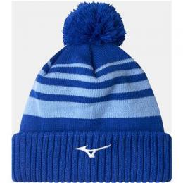 Mizuno Breath Thermo Pom Pom Beanie | blue one size