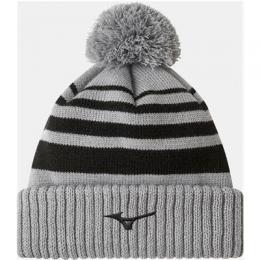 Mizuno Breath Thermo Pom Pom Beanie | grey one size