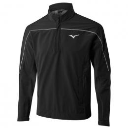 Mizuno Pro 1/4-Zip Regen-Jacke Herren | black S