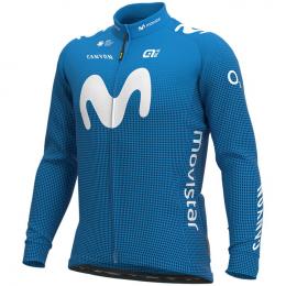 MOVISTAR TEAM 2021 Langarmtrikot, für Herren, Größe XL, Rennradtrikot, Fahrradkl