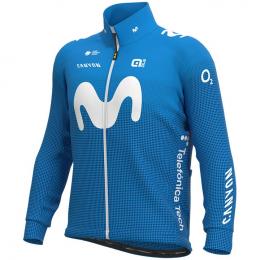 MOVISTAR TEAM Winterjacke 2021, für Herren, Größe 3XL, Rennradjacke, Rennradklei