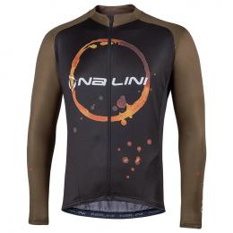 NALINI Coffee Langarmtrikot, für Herren, Größe M, Radtrikot, Fahrradbekleidung