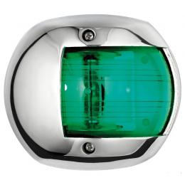 Navigationslicht Classic 12 Edelstahl Steuerbord grün 112,5°