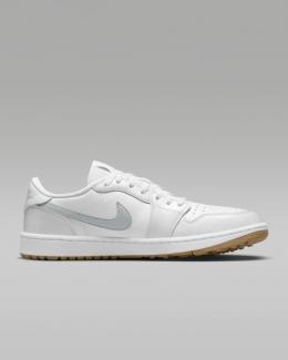 Nike AIR JORDAN 1 LOW G Golf-Schuh Herren | white-pure platinum, gum med brown EU 42