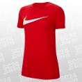 Nike Dri-FIT Park 20 HBR SS Tee Women rot/weiss Größe S