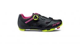 Northwave Razer MTB Schuh Damen BLACK/FUCHSIA/YELLOW FLUO 41