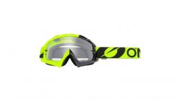 O'Neal B-10 Goggle TWOFACE BLACK NEON YELLOW/CLEAR LENS ONE SIZE