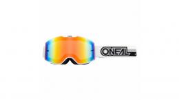 O'Neal B-20 Proxy Goggle WHITE/BLACK - RADIUM RED LENS ONE SIZE
