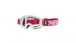 O'Neal B20 Flat Clear Goggle RED-WHITE-CLEAR ONE SIZE