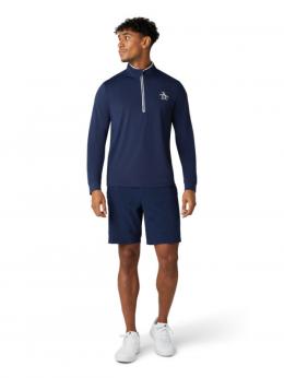 Original Penguin Golf LS 1/4 zip technica Base Layer Herren | black iris S