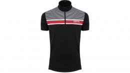 Otix Mion Radtrikot kurzarm Herren BLACK-WHITE-RACING RED XL