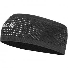 P.A.C Recycled Seamless Mesh Total Black Stirnband, für Herren, Radbekleidung