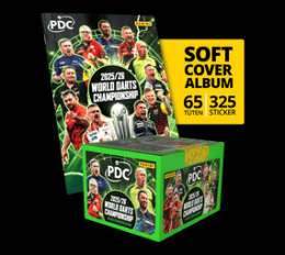Panini PDC World Darts Championship 2025/26 - Softcover Bundle mit einer Stickerbox