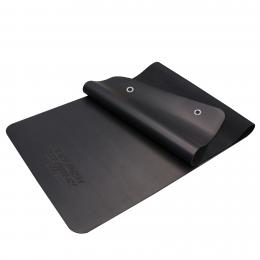 PB Fitnessmatte 1,8m Schwarz mit Ösen