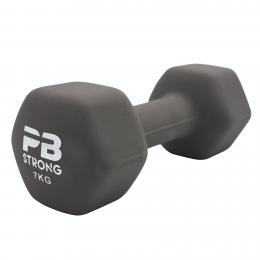 PB Strong Neopren Kurzhantel Grau (Stk) 7 kg