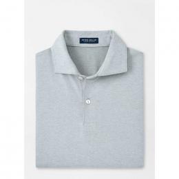 Peter Millar Albatross Cotton-Blend Pique Polo Edwin Spread Herren | eucalyptus L