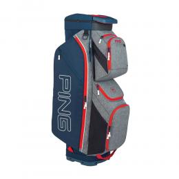 Ping Traverse Cart-Bag | heathered grey-navy, scarlet