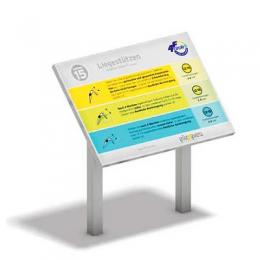 Playparc Info- und Hinweistafel für Calisthenics-Station 