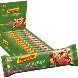POWERBAR Natural Energy Cereal Raspberry Crisp 24/K. Riegel, Energie Riegel, Spo