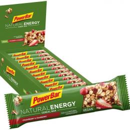 POWERBAR Natural Energy Cereal Strawberry 24/K. Riegel, Energie Riegel, Sportler