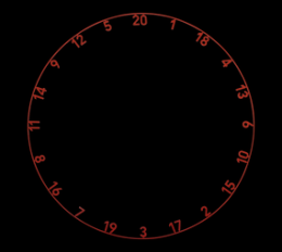 Precise 180 OnePiece Lasercut Zahlenring - Faded Red
