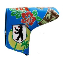 PRG Blade Putter Headcover Hawaii blau 'Berliner Bär Stick'