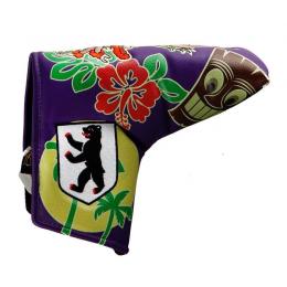 PRG Blade Putter Headcover Hawaii lila 'Berliner Bär Stick'