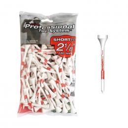 Pride Professional Short-Tees 2 1/8'' 53mm weiß-rot 120 St.