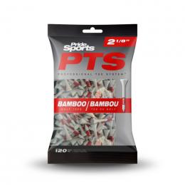 Pride PTS Bamboo Tees 2 1/8'' Red Pack 120 Stck.