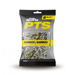 Pride PTS Bamboo Tees 2 3/4'' Yellow Pack 100 Stck.