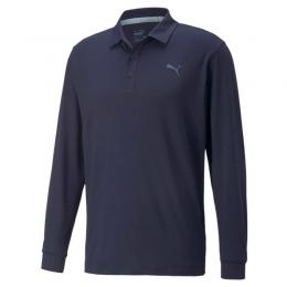 Puma CLOUDSPUN Longsleeve Polo Herren | blau M