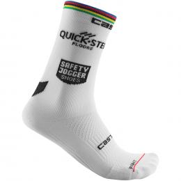 QUICK-STEP ALPHA VINYL Weltmeister 2022 Radsocken, für Herren, Größe L-XL, Radle