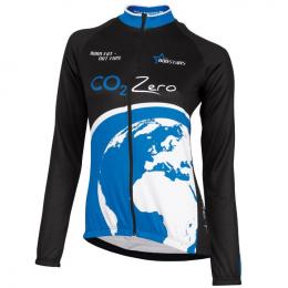 Radtrikot, BOBSTARS Frauen CO2 Zero Langarmtrikot, Größe L, Fahrradbekleidung