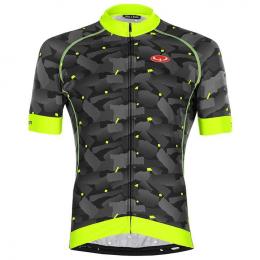 Radtrikot, BOBTEAM Flash Camo Kurzarmtrikot, für Herren, Größe L, Fahrradbekleid