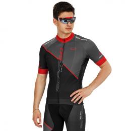 Radtrikot, BOBTEAM Kurzarmtrikot tecPro50, für Herren, Größe L, Fahrradbekleidun