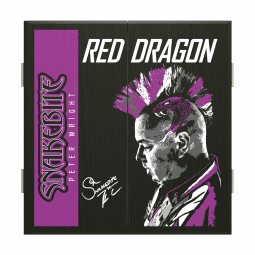 Red Dragon Peter Wright Dartboard Kabinet